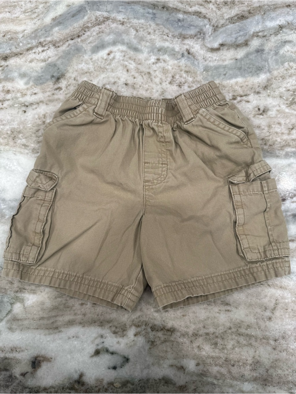Carter's Khaki Cargo Shorts with Elastic Waist